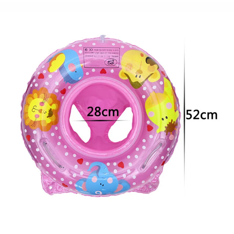 

Baby Swimming Ring Inflatable Infant Floating Kids Float Swim Pool Circle Double Handle Safety Baby Seat Float Swim Ring