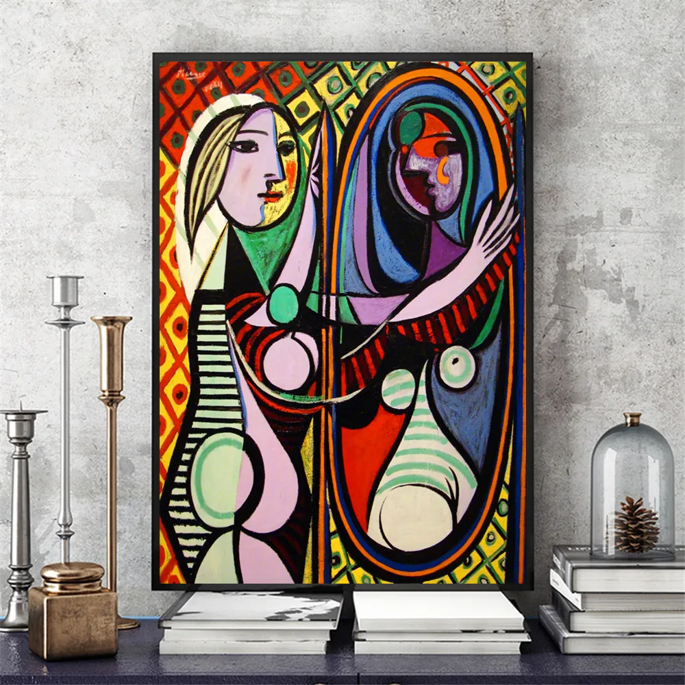 

Canvas HD Print Picture Pablo Picasso's Home Decoration Woman Painting Character Modular Poster Abstract Mural Frameless