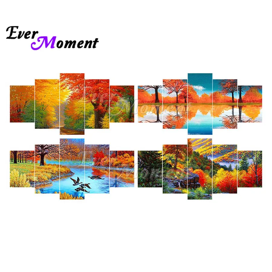 

Алмазная живопись с пейзажем Lnadscape, мультяшный пейзаж, мультяшный рисунок, полноразмерная картина из смолы, украшение ручной работы 4M027