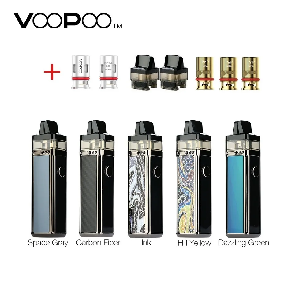 Горячо! VOOPOO VINCI R Mod Pod Vape комплект с аккумулятором 1500 мАч и 5,5 мл электронная сигарета картридж испаритель Vape комплект