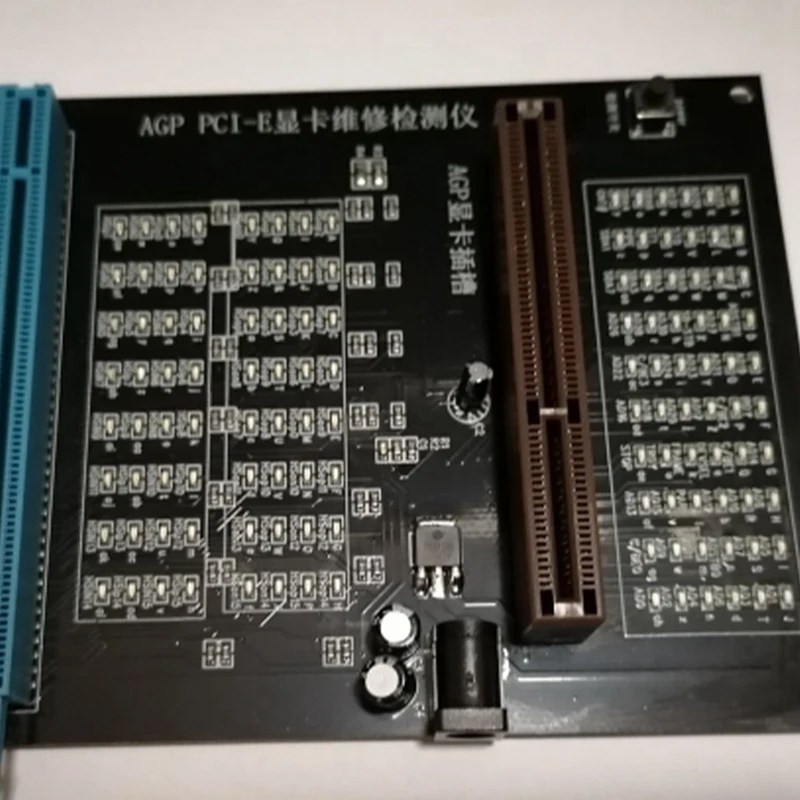 

PC AGP PCI-E X16 Dual-Purpose Socket Tester Display image Video Card Checker Tester image Card Diagnostic Tool