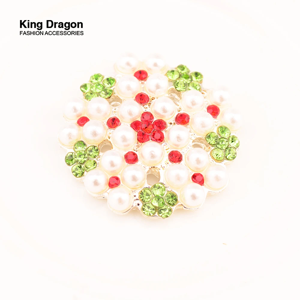 Новое поступление жемчужные пуговицы со стразами Плоская Задняя отделка