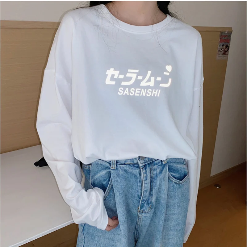 Hooded Sweatshirts Korean Fashion Oversized Hoodie Sailor Moon Women Sweetshirts Kawaii Clothes Women Pullovers Harajuku Hoodie