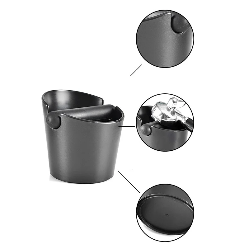 ABS Koffie Klop Doos Espresso Gronden Container voor Barista + Non-slip Basis