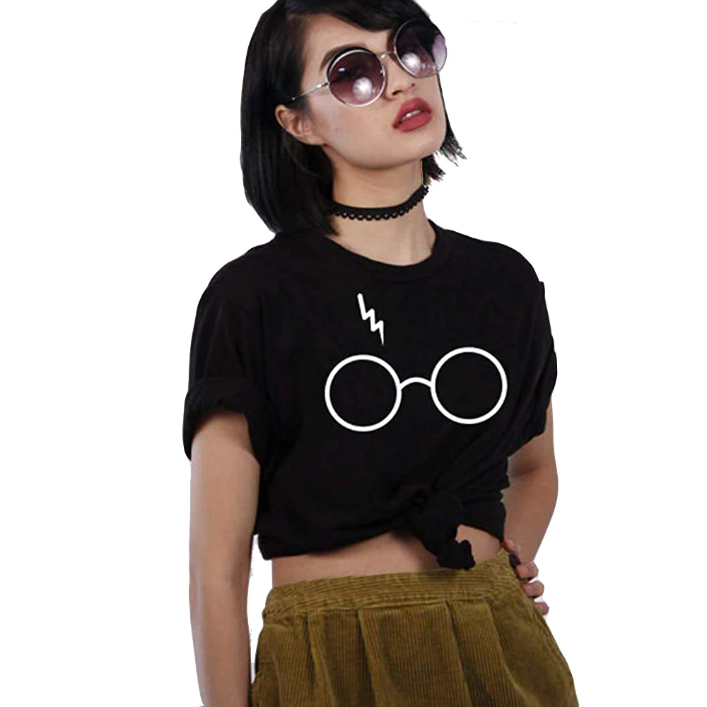 Футболка унисекс с молнией шрамом джиком очками футболка Повседневная крутая