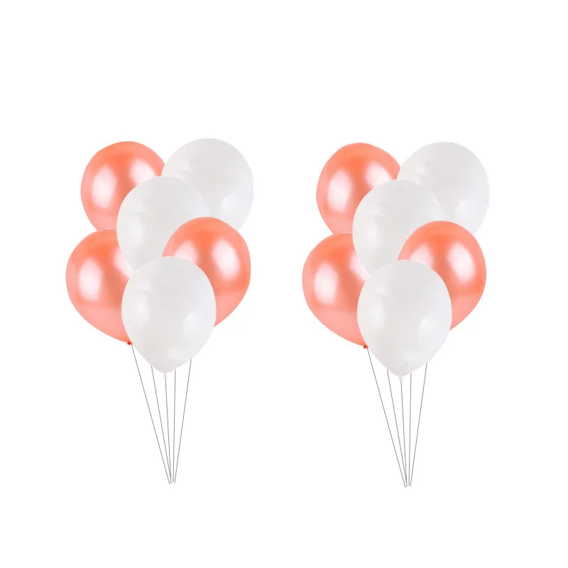 

16 inch rose gold aluminum balloon No. 8 round sequined balloon Valentine's day supplies wedding room decoration round balloon