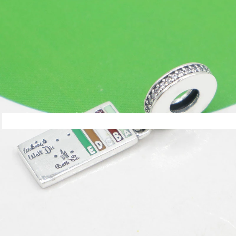 Authentic 925 Sterling Silver Bead Dis Lan Ticket Book Dangle Charm Fit Fashion Women Pandora Bracelet Bangle Gift DIY Jewelry | Украшения