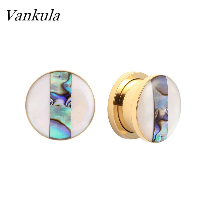 Vankula Новое поступление 316L из нержавеющей стали туннели для ушей тела пирсинг