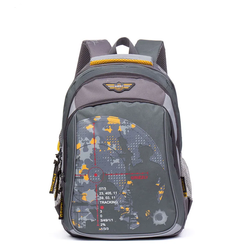 Cartoon Military Theme Children School Backpacks for Boys Orthopedic Primary School Bags Kids Backpack Grade 1-6 Mochila Escolar