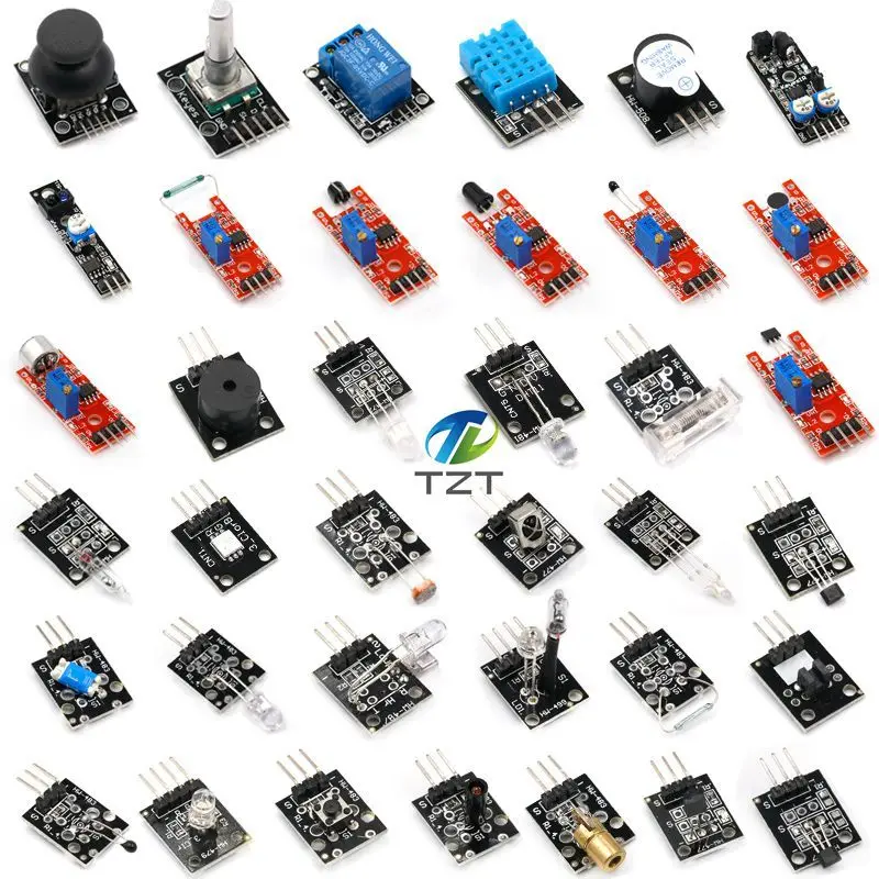 37 в 1 комплекты датчиков для ARDUINO высокого качества для Arduino стартеров(работает с официальным для Arduino плат) с коробкой