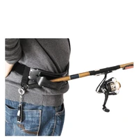 waist fishing rod holder adjustable belly lifter fishing pole storage 90 degree rotation waist belt fishing accessories bracket