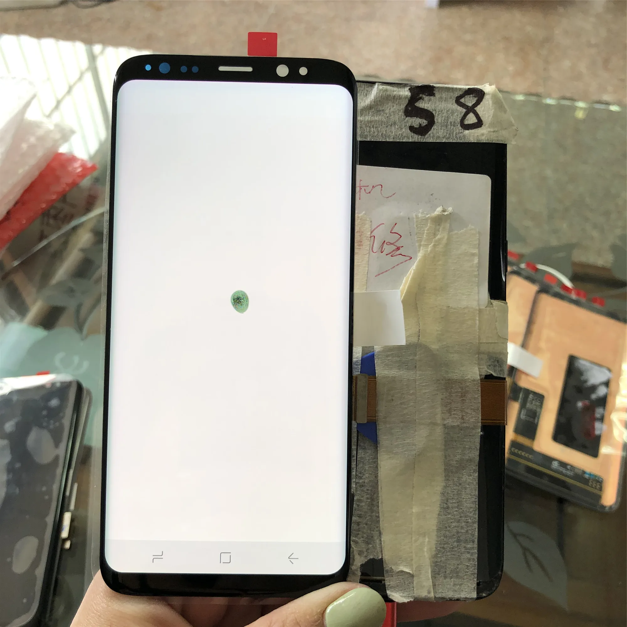 ЖК дисплей Super Amoled S8 с рамкой для SAMSUNG Galaxy G950 G950F сенсорным экраном дигитайзер