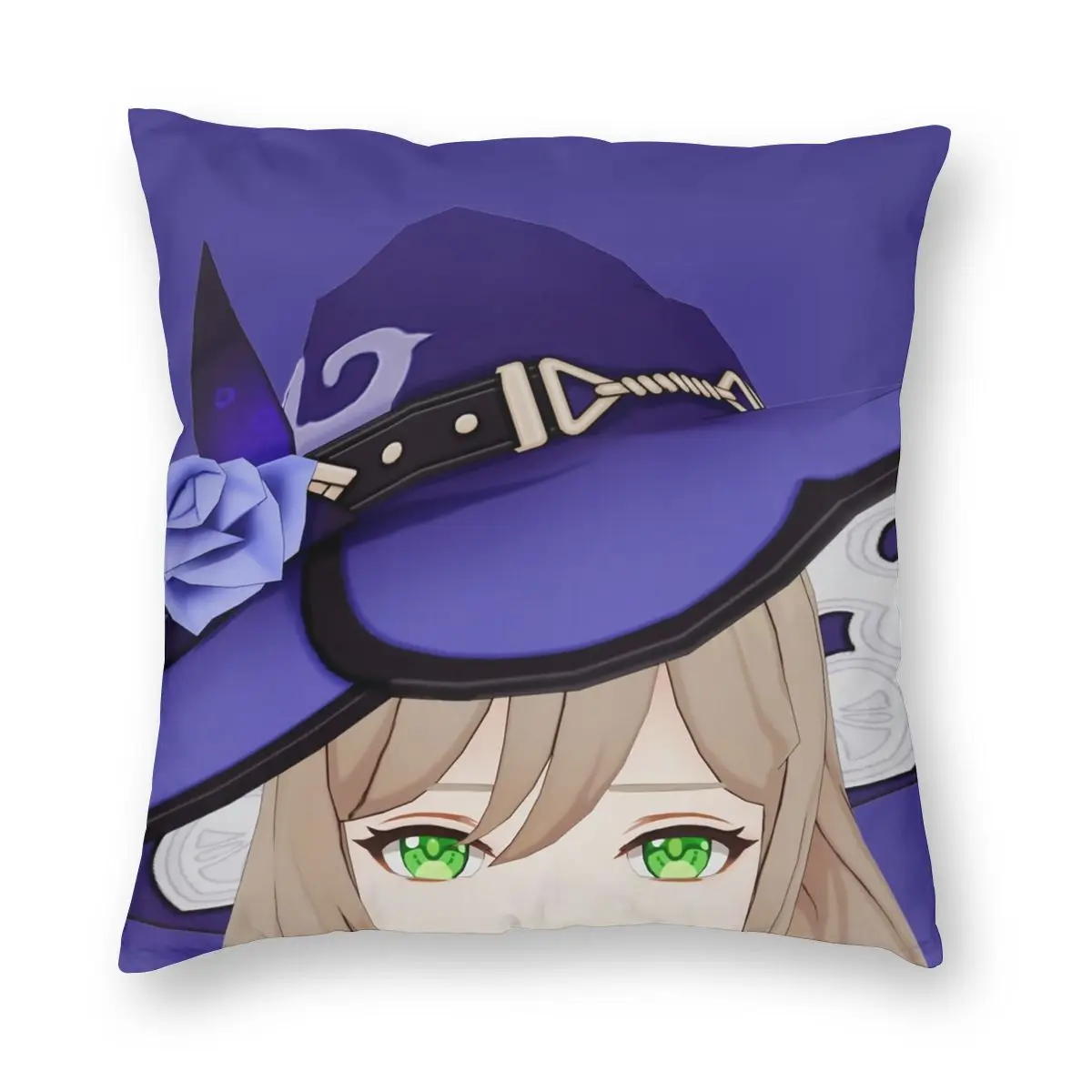 

Peek-a-boo Lisa Genshin Impact Pillowcase Soft Polyester Cushion Cover Decorations Video Game Pillow Case Cover Home Zippered