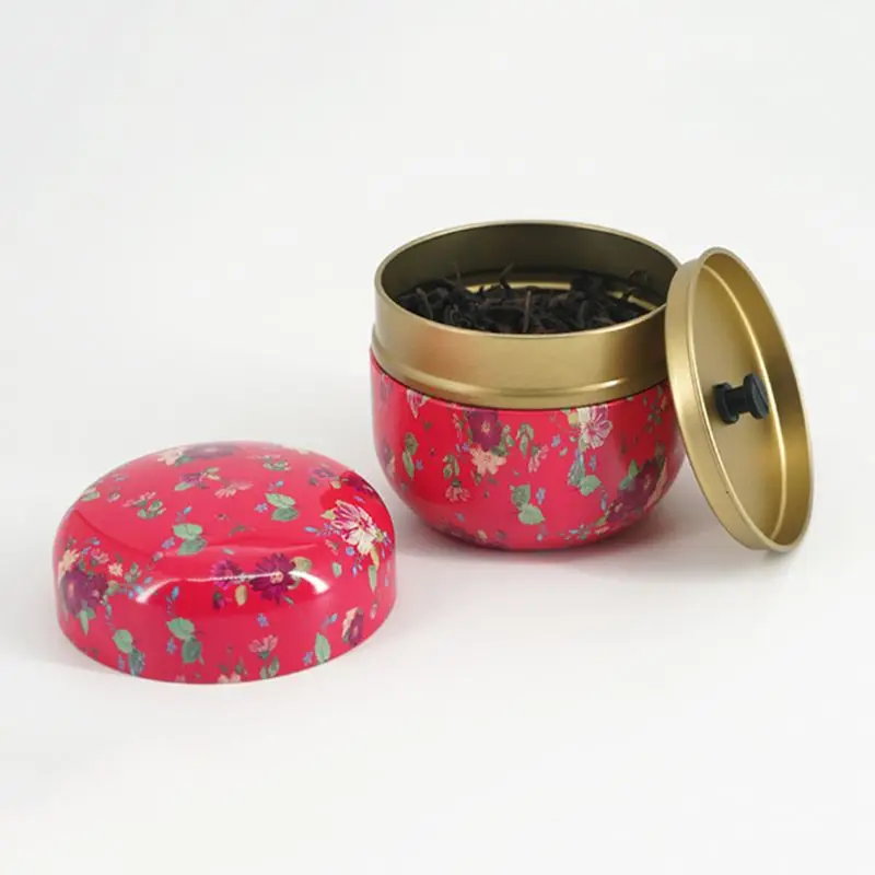 Круглый металлический чехол в японском стиле с цветами органайзер для свадебных