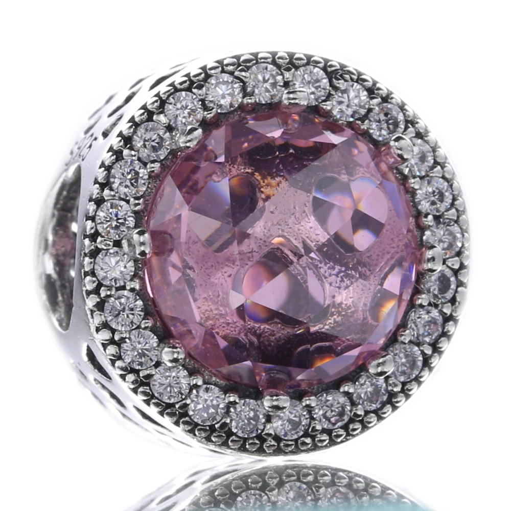 Moonmory Сияющие шармы в виде сердец бусины подходят для фирменного браслета змеи