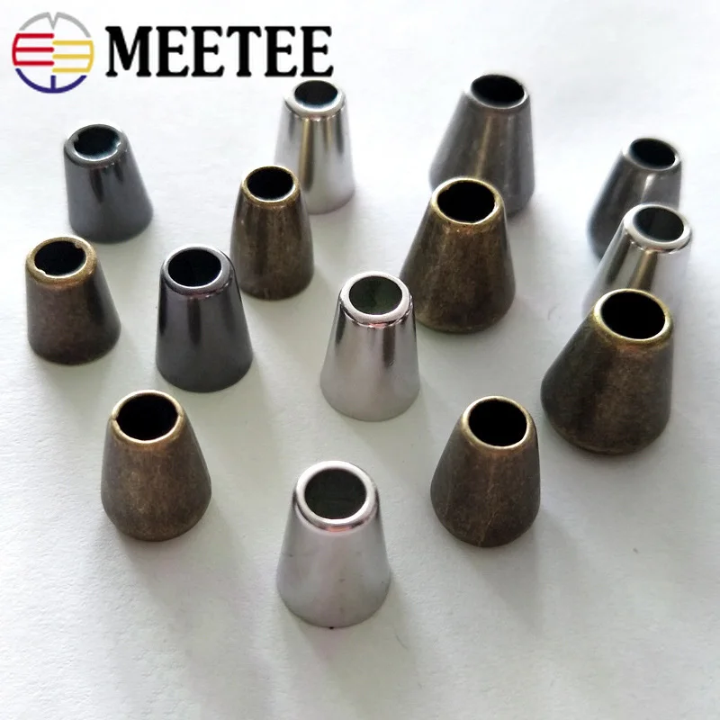 Meetee 100 шт 8/10 мм металлический фиксаторы уход за кожей лица пальто с пряжками шнур