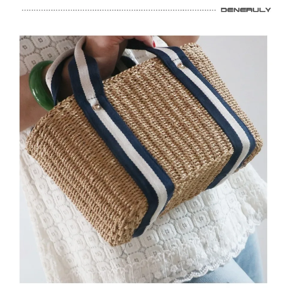 Соломенные пляжные сумки женские сумки из ротанга женские сумки Bolso Paja дорожная сумка-торба, карманы Mujer