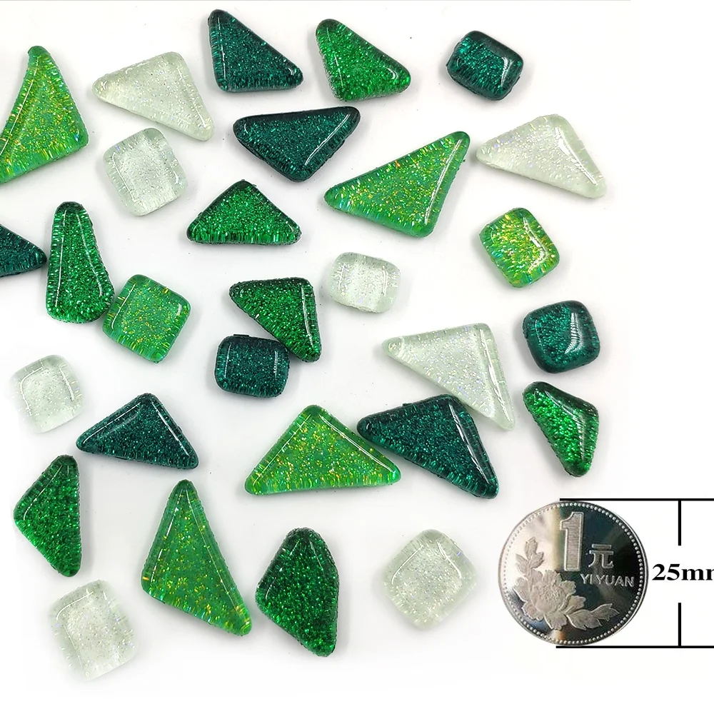 150 г разноцветная блестящая стеклянная мозаичная плитка для рукоделия поставки