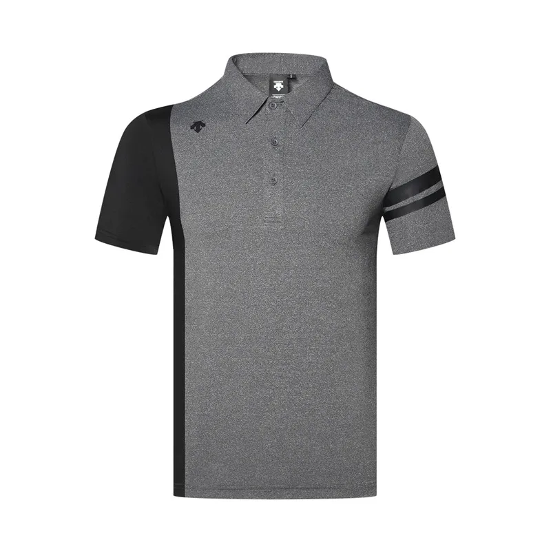 Скидка QMen Спортивная футболка с коротким рукавом DESCENTE Golf, одежда для гольфа, S-XXL на выбор, свободная футболка для гольфа