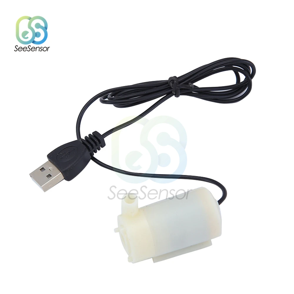 Погружной водяной миниатюрный микро-помпа низкий уровень шума DC 5 В 2-3 л/мин помпа