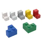BuildMOC, совместимые сборы, частицы 2357, 2x2, уголки для строительных блоков, детали сделай сам, развивающие классические брендовые Подарочные игрушки