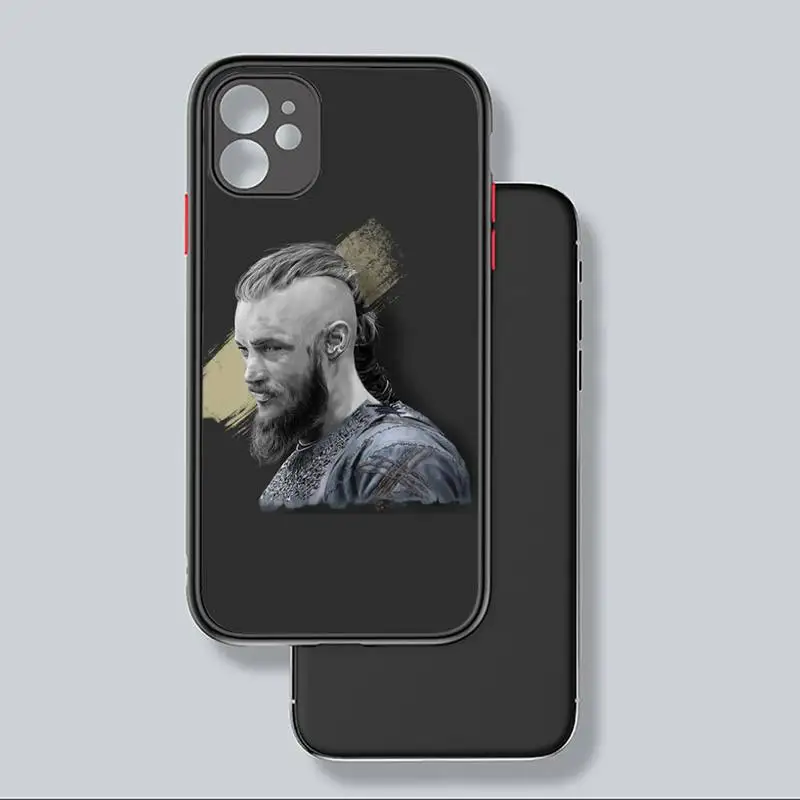 

Ragnar Lothbrok Vikings Phone Case black matte transparent For iPhone 7 8 x xs xr 11 12 pro plus mini max Clear Funda
