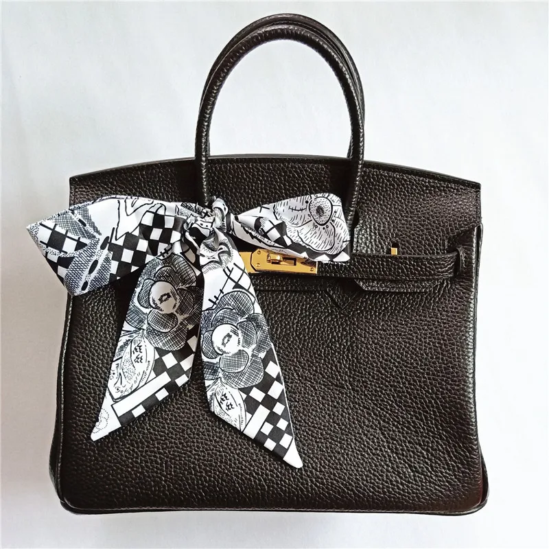 

Camellia Skinny Silk Scarf Women New Fashion Luxury Brand Hot Print Kerchief Bag Female Neckerchief Head Scarves Wraps Ladies