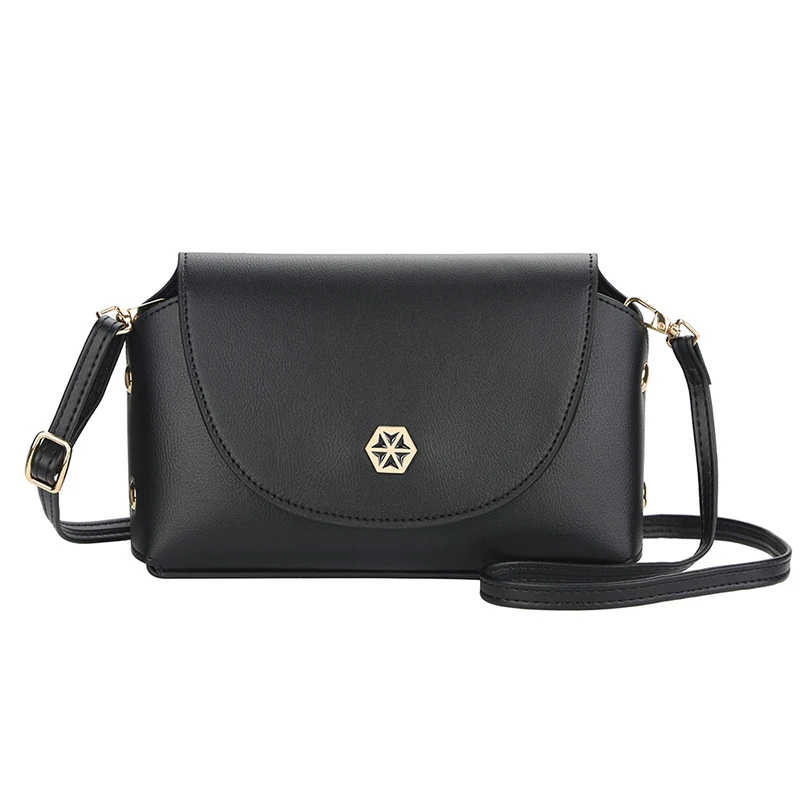 

Fashion Female Large Capacity Suction Buckle Single Shoulder Bags Women Pure Color Leather Messenger Purse Lady Diagonal Wallet