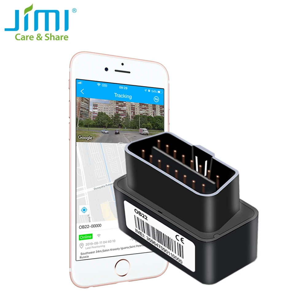 Concox OB22 Plug& Play OBD Автомобильный gps-трекер с gps позиционированием в реальном времени, отслеживающий штекер, сигнализация, несколько сигнализаций, компактный размер