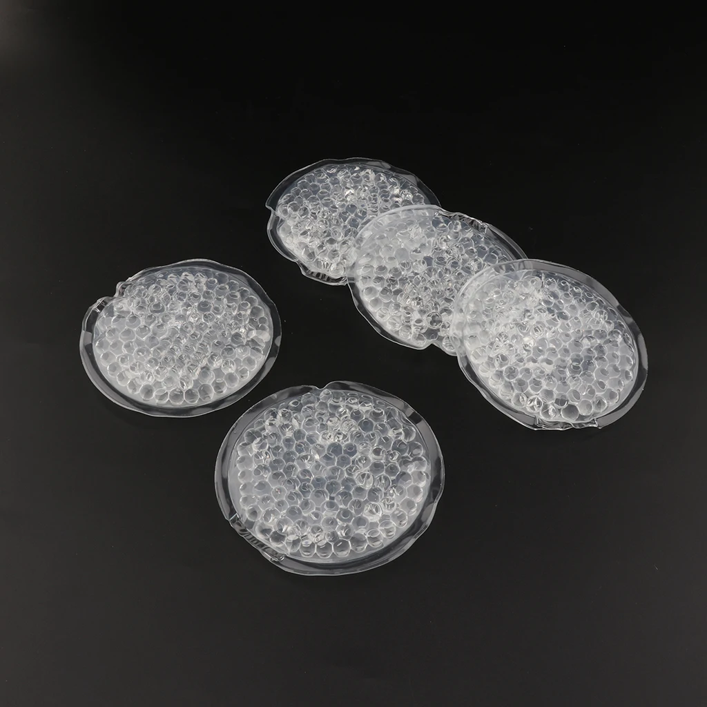 5 шт. многоразовая круглая гелевая морозильная маска с морозильной камерой для