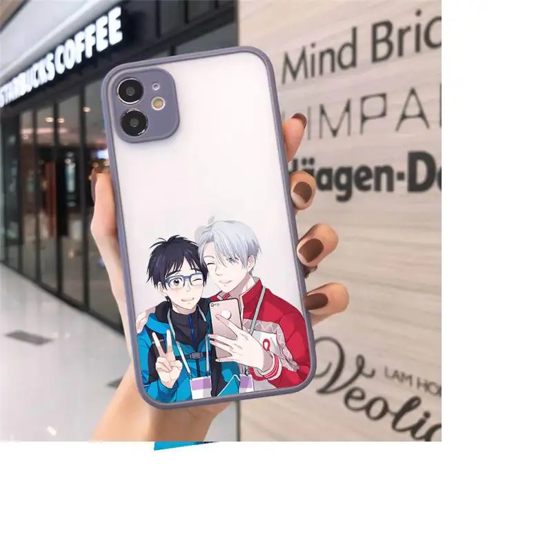

Japan anime yuri on ice Phone Cases matte transparent For iphone 7 8 11 12 plus mini x xs xr pro max cover