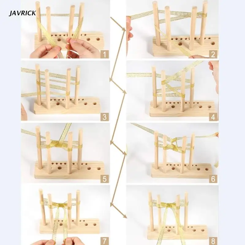 

Multipurpose Bow Maker for Ribbon Wooden Bow Making Tool for Ribbon Crafts DIY Decoration for Christmas Valentine's Day