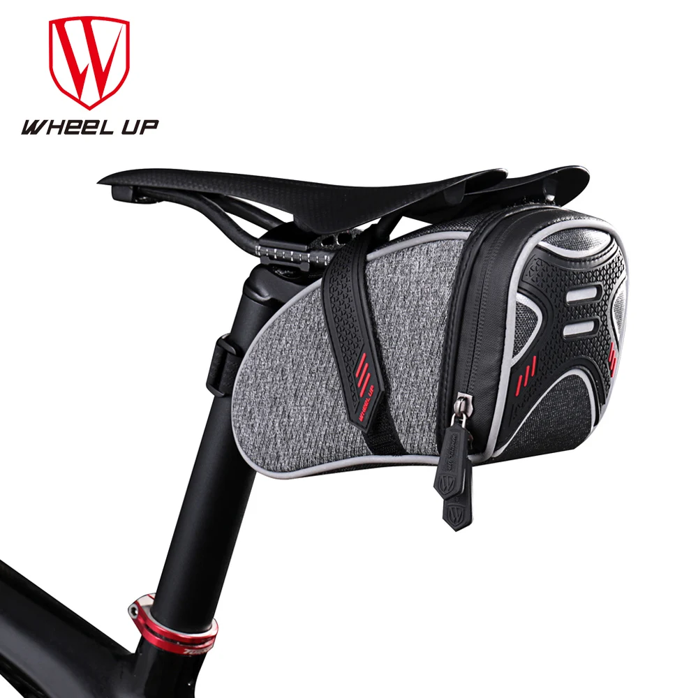 

WHeeL UP Bike Bag Waterproof Reflective Road Bicycle Saddle Bag Large Space Rear Seat Bag Can Hang Tail Lamp Cycling Accessories