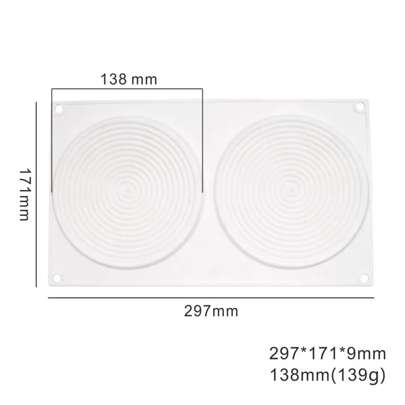 

2pcs Silicone Mold for Baking Chocolate Cake 3D Dessert Mould for Pastry Tool Muffin Brownie Cake Baking Mold baking accessories