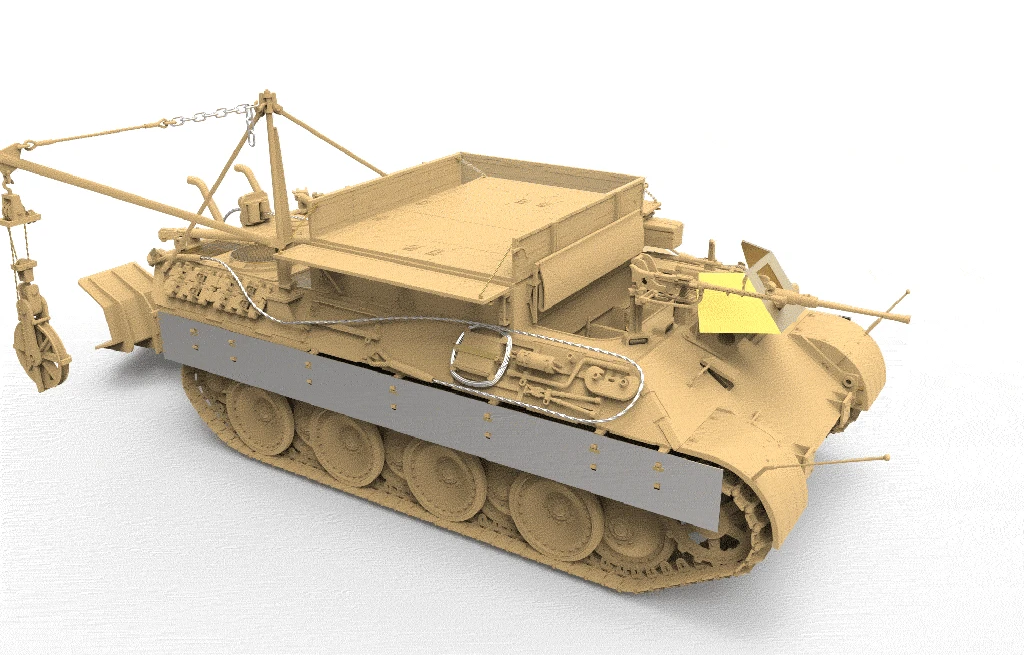 Meng 1/35 флейта немецкий Sd.Kfz.179 BergePanther Ausf. Спасательный автомобиль дисплей детская