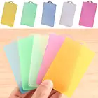 Прозрачный вертикальный пластиковый бейдж для удостоверения личности, матовый чехол для карт, 2 шт.