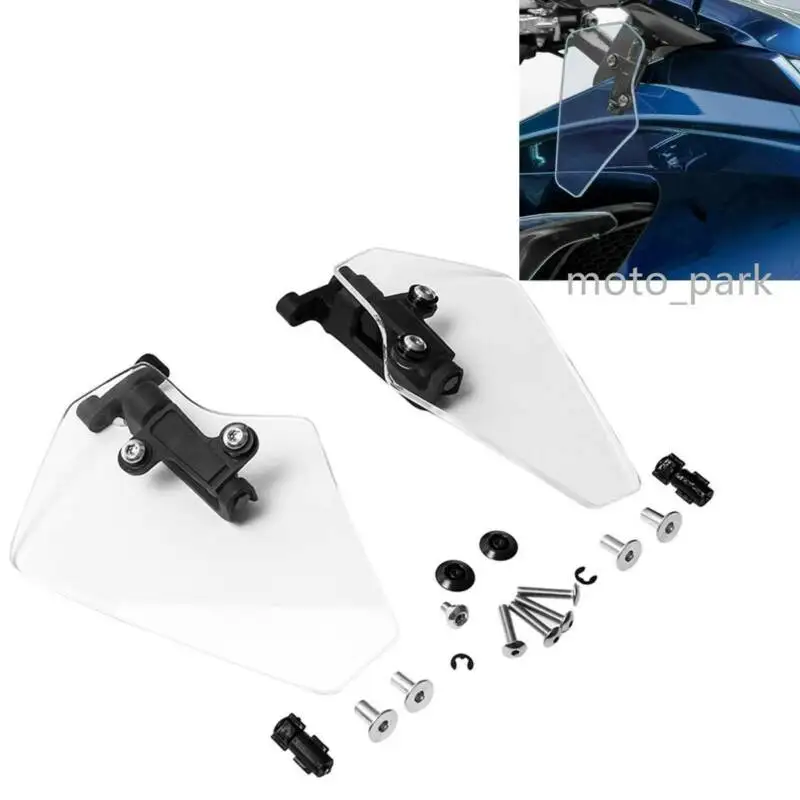 Мотоцикл пара прозрачный верхний воздушный дефлектор Набор для Honda Goldwing 1800 GL1800 2018