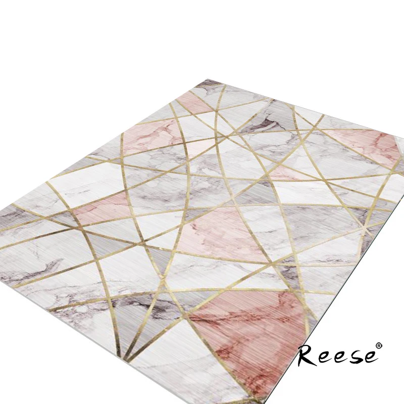 

New Style Geometric Floral Decoration Colorful Carpet Rug Living Room Wood Floor Non-slip Antifouling Carpet For Bedroom Parlor
