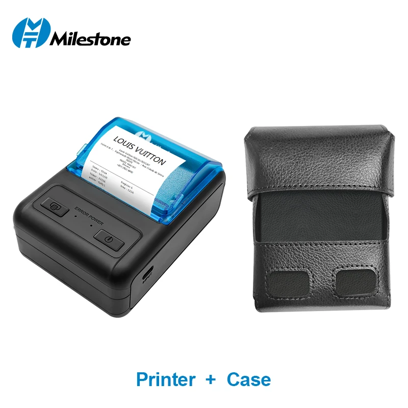 

Milestone Portable Mini Wireless Thermal Bluetooth Automatic Printer Commercial Receipt Printing 58mm Office Android Receipt