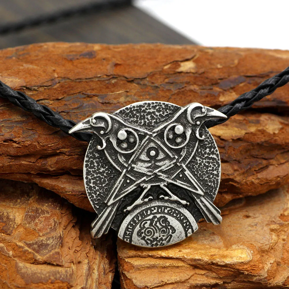 

Новые европейские и американские модные креативные аксессуары Odin ожерелье с вороной модные мужские аксессуары Бесплатная доставка товаро...