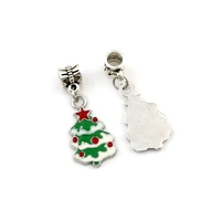 10pcs enamel christmas tree charm pendants for jewelry making bracelet necklace diy accessories14 5x37 5mm a 567a