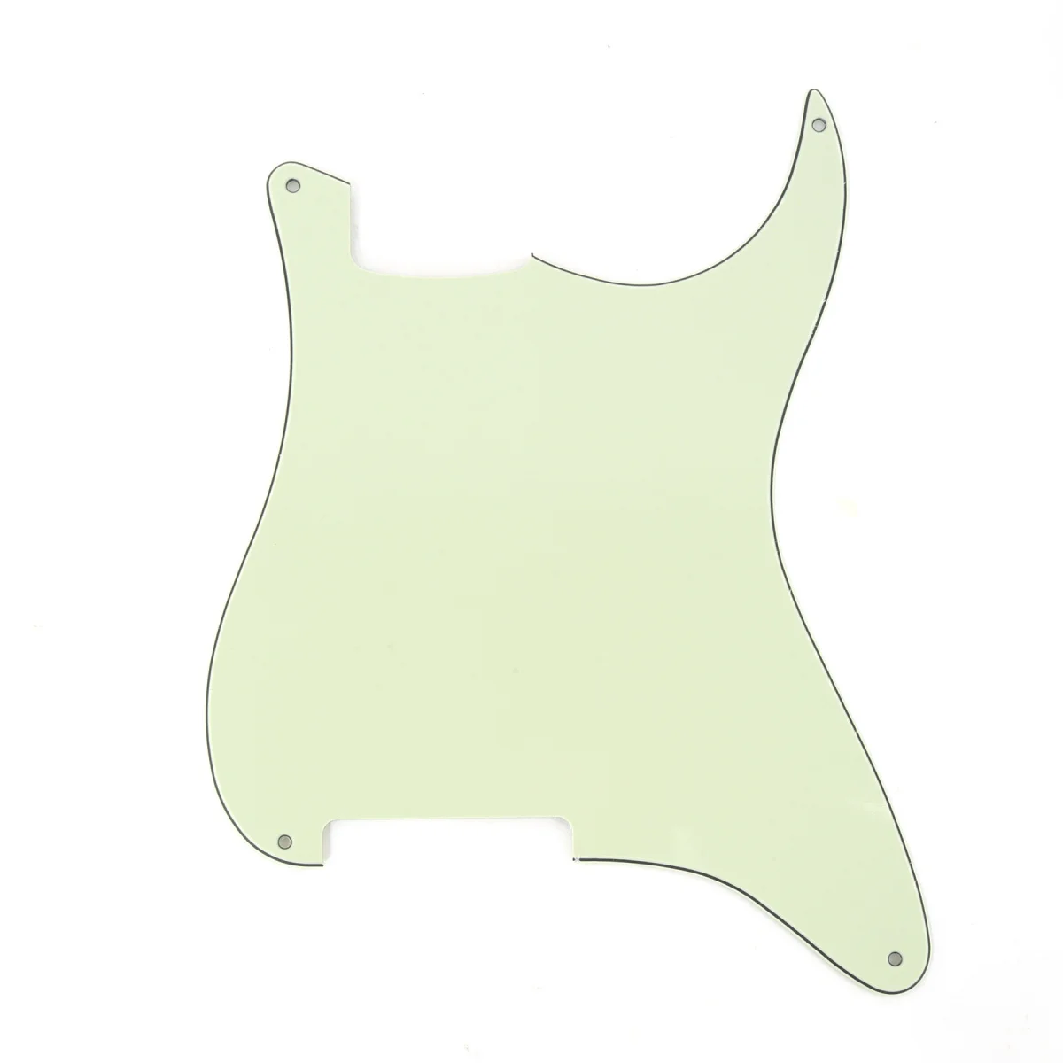 

Musiclily 4 Hole Guitar Strat Pickguard Blanks Material for Stratocaster Style Guitar Custom, 3Ply Mint Green