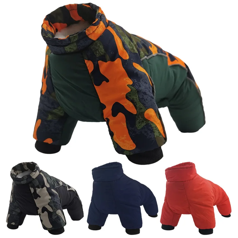 

Dog Winter Coat Pet Dog Clothes Super Warm Jacket Thicker Puppy Clothing for French Bulldog Dogs Waterproof Reflective Jackets