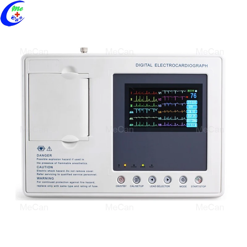 

Guangzhou Medical Equipment 12 Lead 3 канал ЭКГ Machine