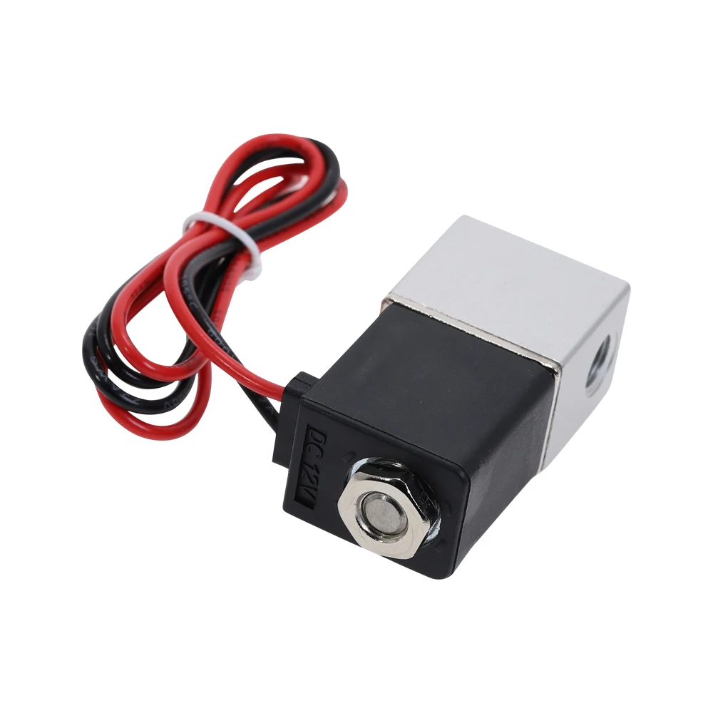 DC 12V электрический клапан 1/8 &quotЖенский поток 2 пути пневматический Алюминиевый