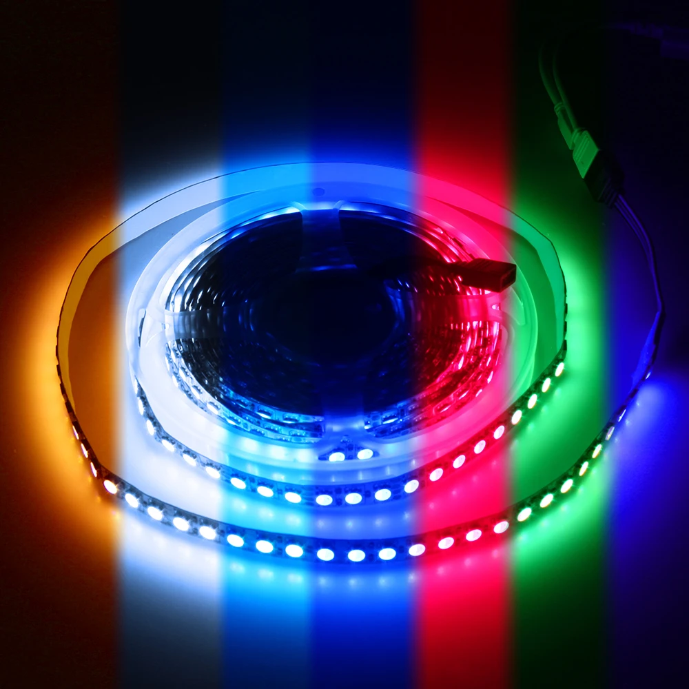 

Гибкая светодиодная лента, 600 светодиодов s 5050 RGB, ширина 10 мм, 12 В постоянного тока, 5 м, 5050 светодиодов