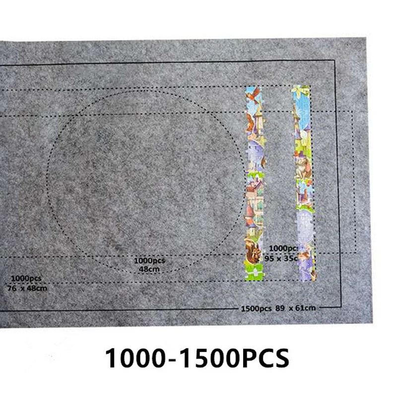 Коврик пазл в рулоне войлочный коврик игровой одеяло для 1500 штук аксессуары
