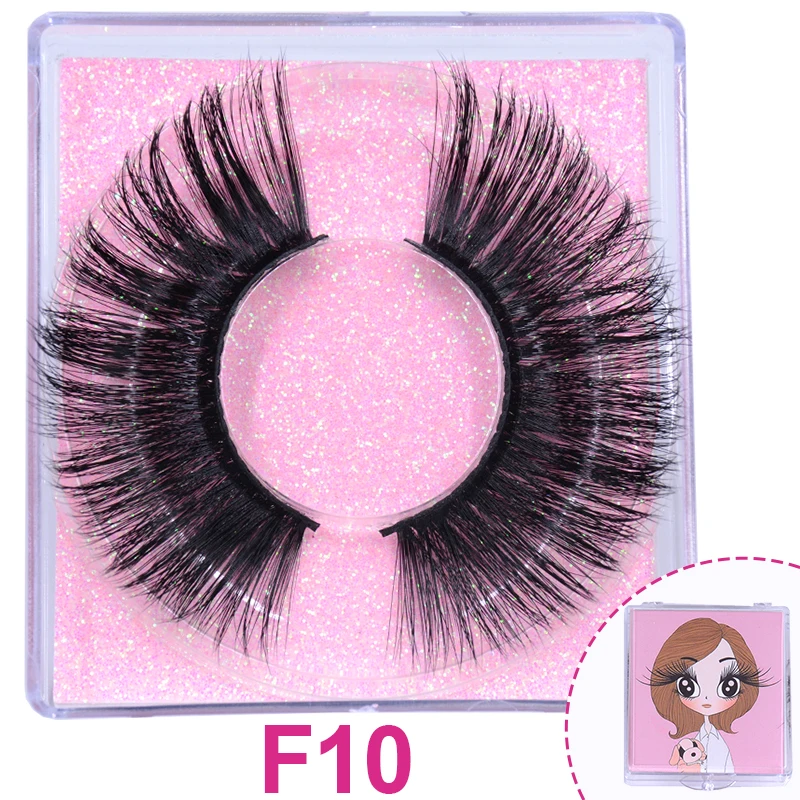 1 пара/чехол с фокусным расстоянием 25 мм 5D норковые накладные ресницы пушистый