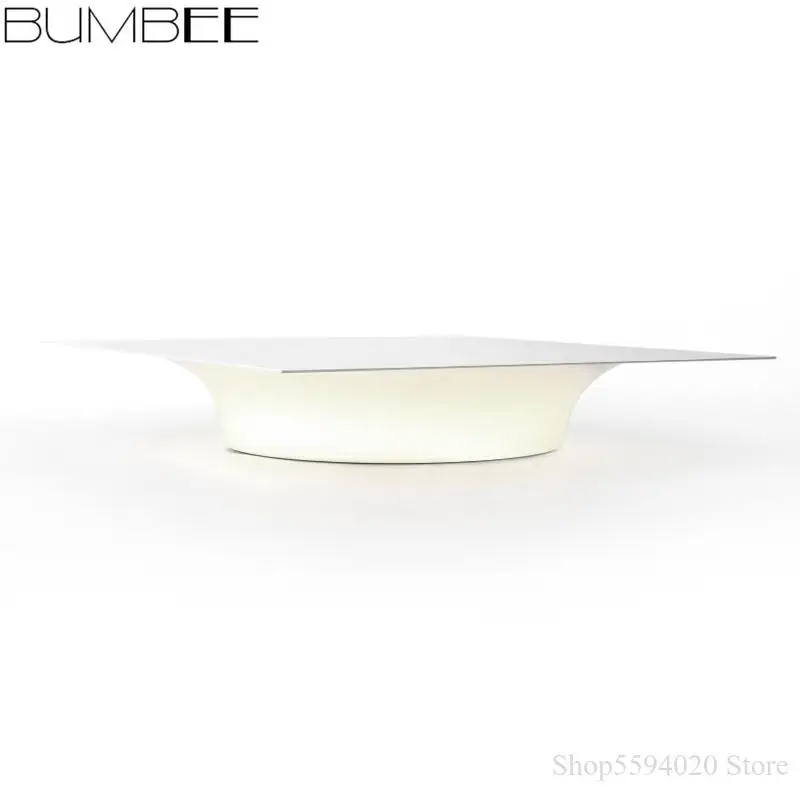 Современное простое акриловое потолочное освещение квадратные креативные