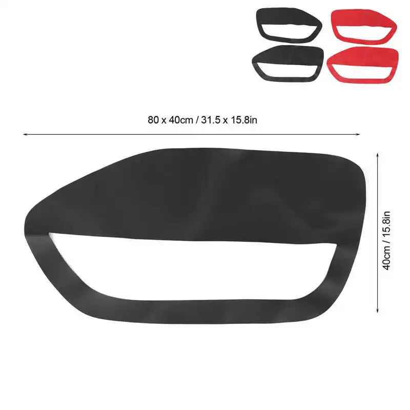 2 шт. кожаные вставки для панели автомобильной двери Синтетический Чехол Для Ford